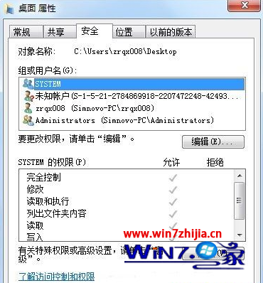 在安全選項卡下有未知賬戶Win7 32位系統(tǒng)下如何刪除未知帳戶