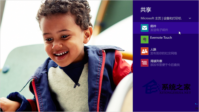Win8.1系統下通過超級按鈕便捷的共享文件、照片和信息