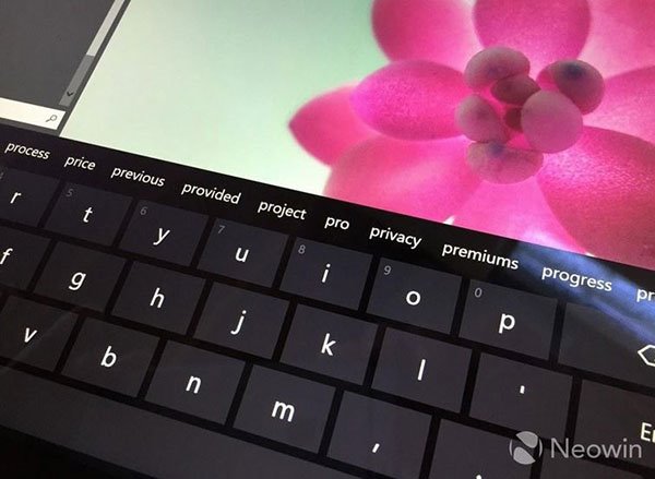 Win10的虛擬鍵盤(pán)新增了文本預(yù)測(cè)功能