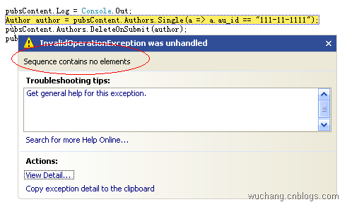 Linq to SQL Delete時(shí)遇到問(wèn)題的解決方法