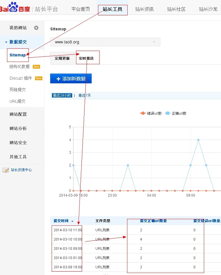 百度實時推送api接口應(yīng)用示例